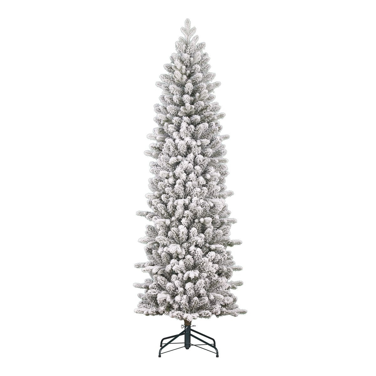 Black Box Trees Harma Slim Kunst-Weihnachtsbaum 260 cm – Green Frosted (Ausstellungsstück)